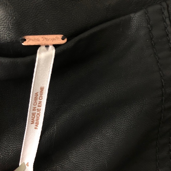 Free People Leather Mini Skirt - Picture 2 of 4